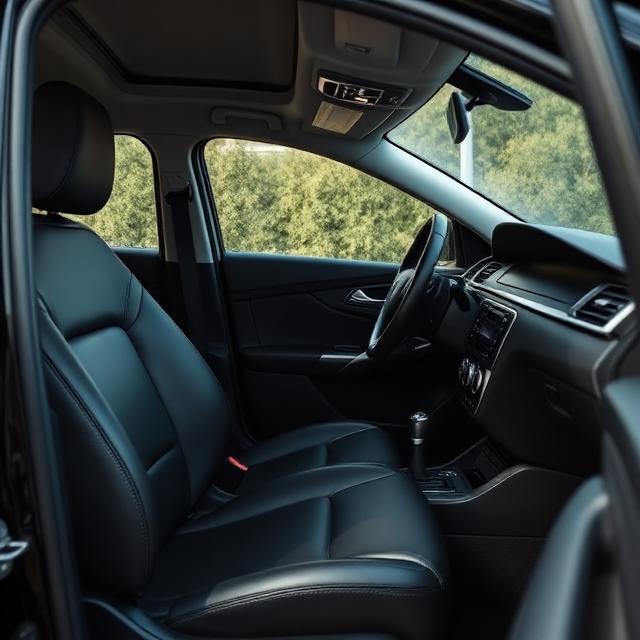 Clean executive car interior ready for private hire