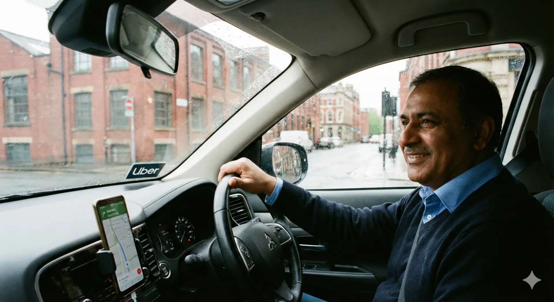 Driver receiving council badge at Taxi Academy